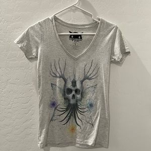 Stormcloudz by Jeff Soto fitted shirt size Small V-neck